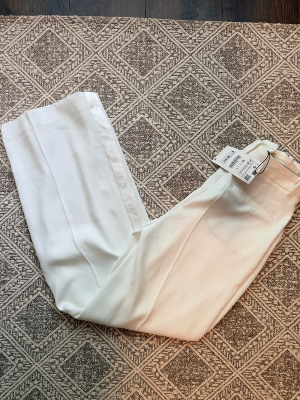 NWT Zara wide leg tuxedo pants
